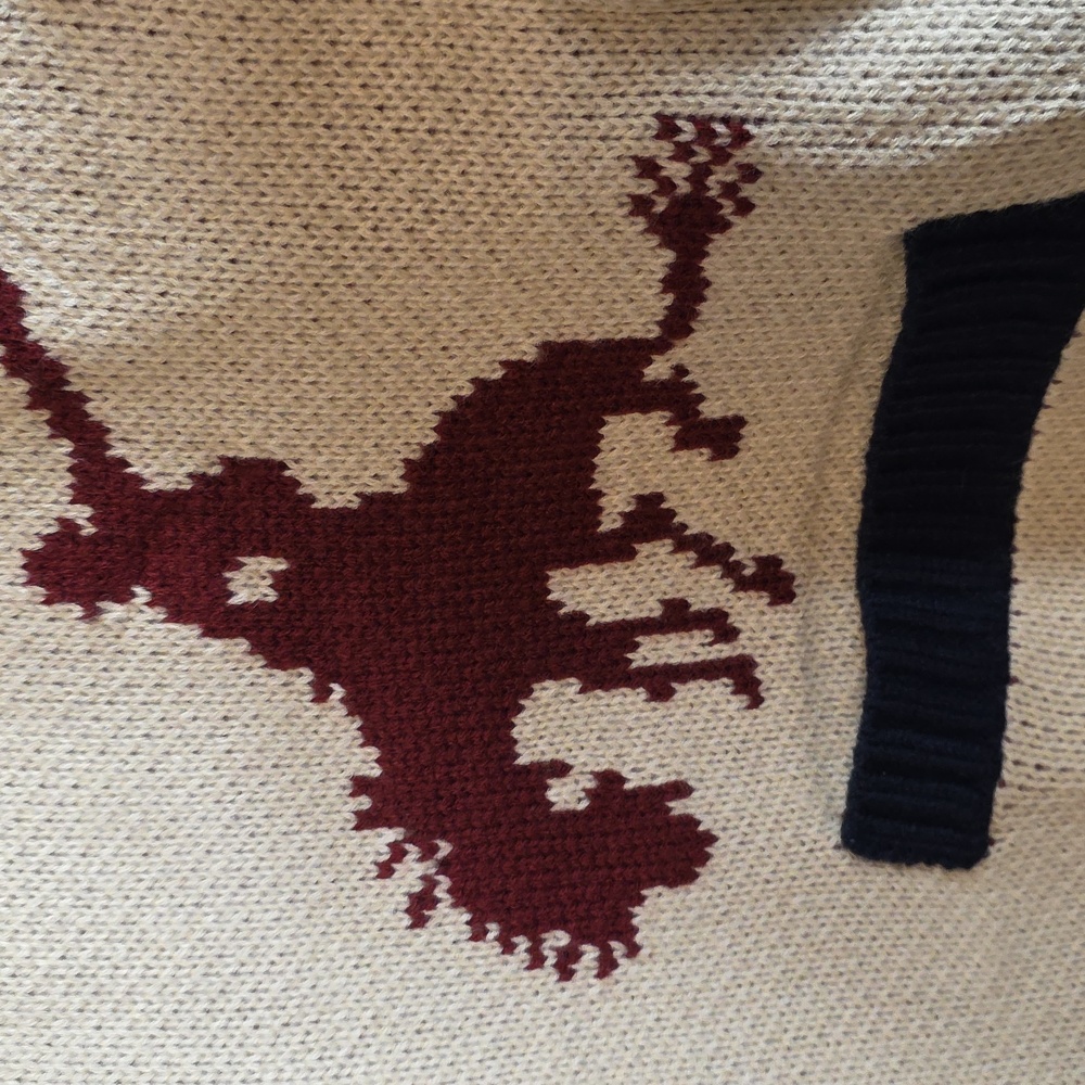 Lumiere Desert Rodeo Motif Cardigan Large Cowgirl Knit - Picture 9 of 15